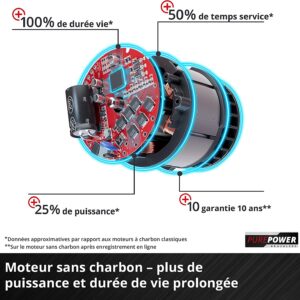 EINHELL - GE-CM 43 Li M Kit (2x4,0Ah) Tondeuse à gazon sans fil 43 cm 600m² – Image 4