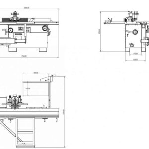 HOLZPROFI MAKER - TS315I - Combiné Toupie-Scie avec Chariot Alu Ras de Lame 2000 x 270 mm - 3000 W - 230V – Image 6