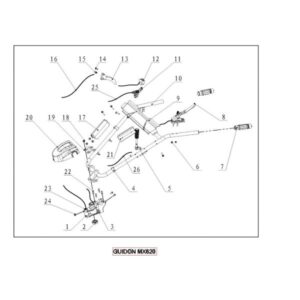 Tôle renfort guidon n°9 electropower – Image 3