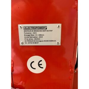 broyeur de branche 15 CV- BRF - 3 couteaux ELECTROPOWER – Image 7