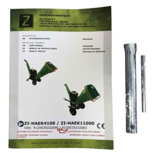 ZIPPER - ZI-HAEK11000 Broyeur de Végétaux Thermique Professionnel 9000W - Diamètre max. 120 mm – Image 3