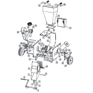 Capot réglable éjection copeaux pièce n°8 - broyeur brf electropower – Image 1